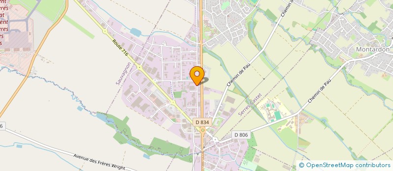 localisation de l'entreprise SCI OSSAU à SERRES-CASTET