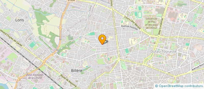 localisation de l'entreprise SCI OSSAU & ASPE  BILLERE