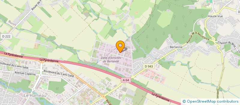 localisation de l'entreprise SCI OSSAU BERLANNE  MORLAAS