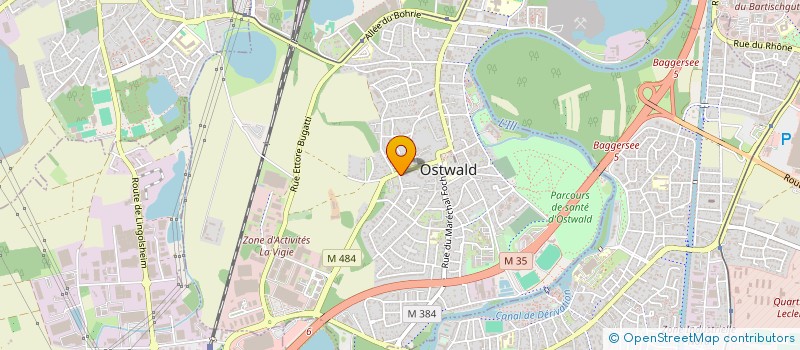 localisation de l'entreprise SCI OST  OSTWALD