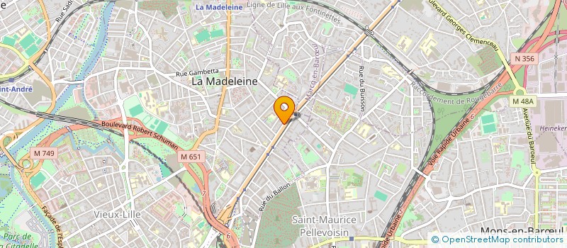 localisation de l'entreprise SCI OSTEN à LA MADELEINE