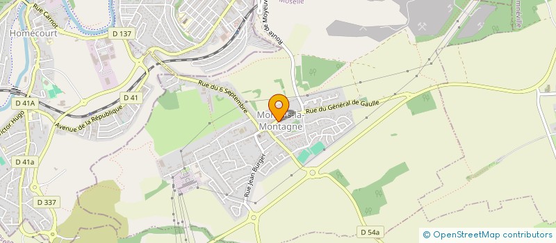 localisation de l'entreprise SCI OSTEO  MONTOIS-LA-MONTAGNE