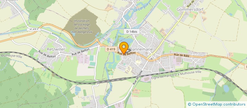 localisation de l'entreprise SCI OSTEO  DANNEMARIE