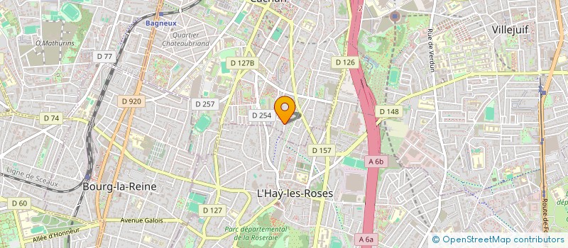 localisation de l'entreprise SCI OSTEO CARNOT  CACHAN