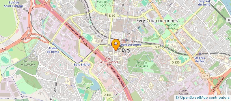 localisation de l'entreprise SCI OSTEO FORME à EVRY-COURCOURONNES
