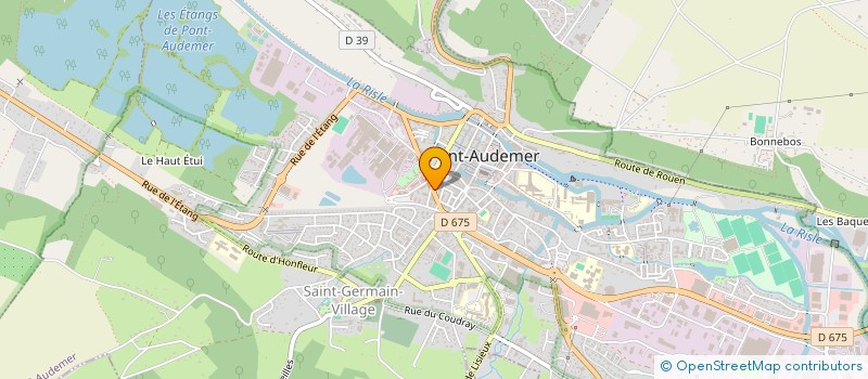 localisation de l'entreprise SCI OSTEO PETIT à PONT-AUDEMER