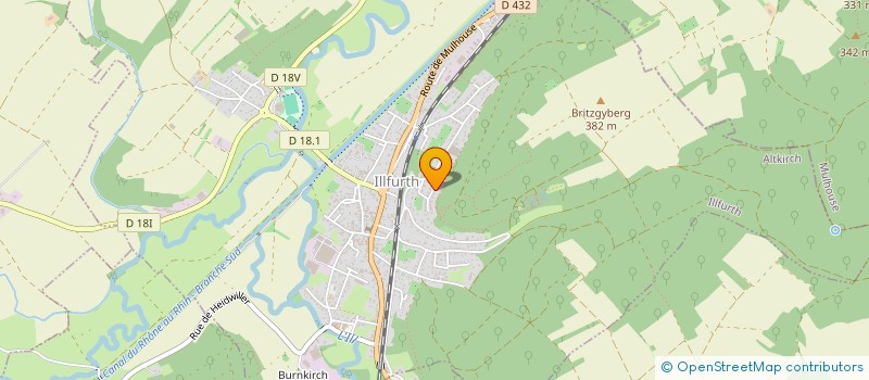 localisation de l'entreprise SCI OSTEOFLORE  ILLFURTH