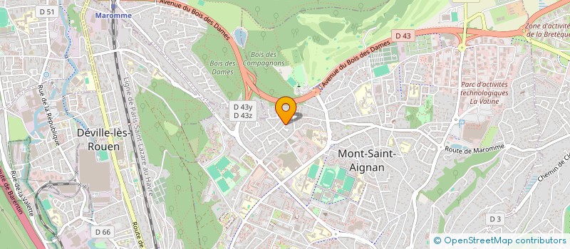 localisation de l'entreprise SCI OSTEOMA  MONT-SAINT-AIGNAN