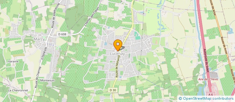 localisation de l'entreprise SCI OSTEOMORANCE  LUCENAY