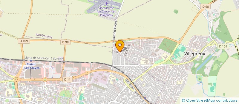 localisation de l'entreprise SCI OSTEOOMUSE  CHAVENAY