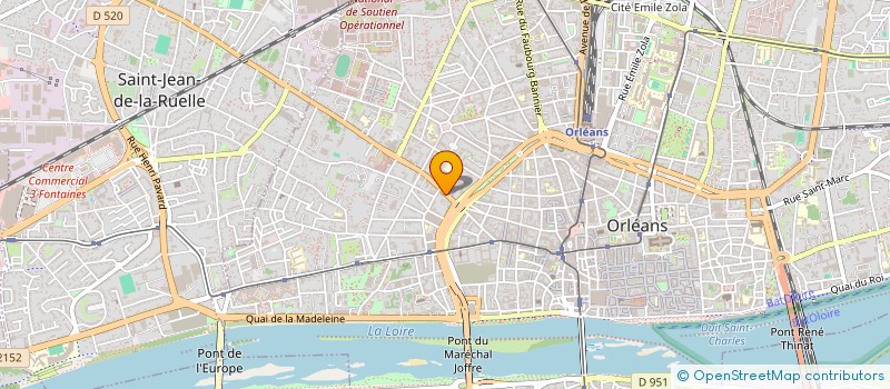 localisation de l'entreprise SCI OSTEOS 2005 à ORLEANS
