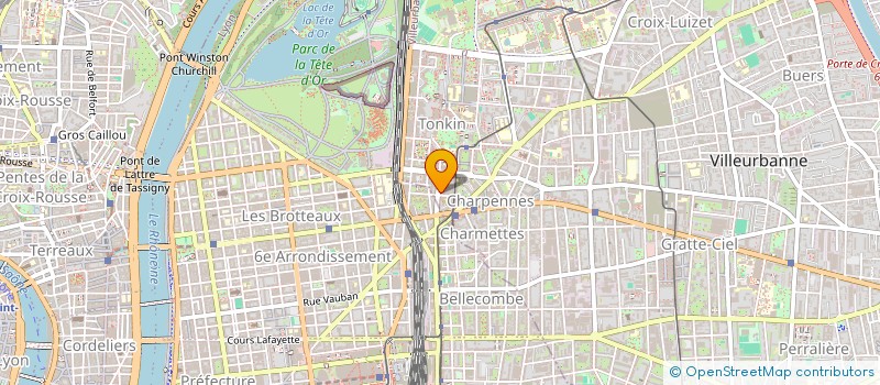 localisation de l'entreprise SCI OSTEOS  VILLEURBANNE