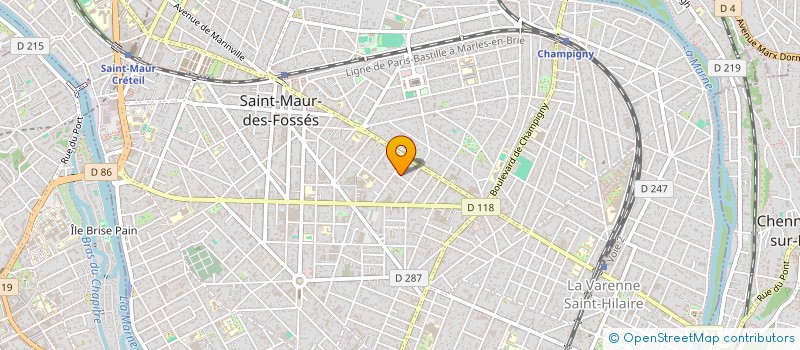 localisation de l'entreprise SCI OSTETIO à SAINT-MAUR-DES-FOSSES