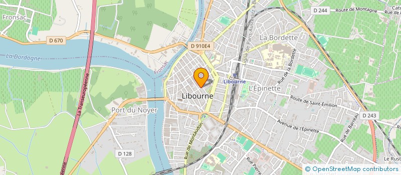 localisation de l'entreprise SCI OSTREA  LIBOURNE