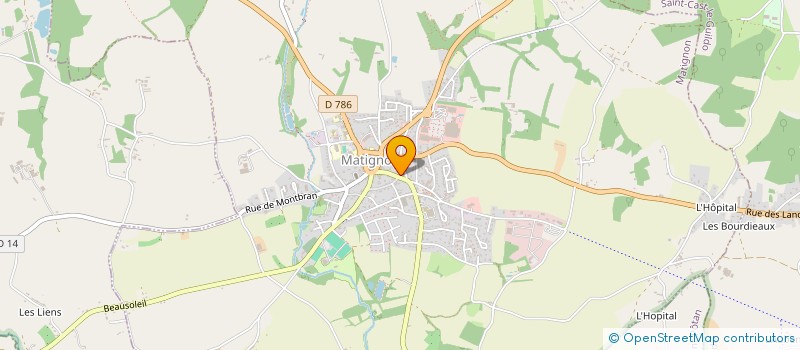 localisation de l'entreprise SCI OSTREOS  MATIGNON