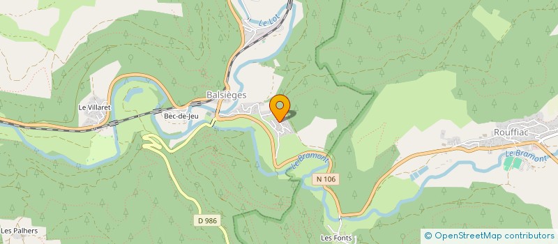 localisation de l'entreprise SCI OSTY NIARFEIX  BALSIEGES