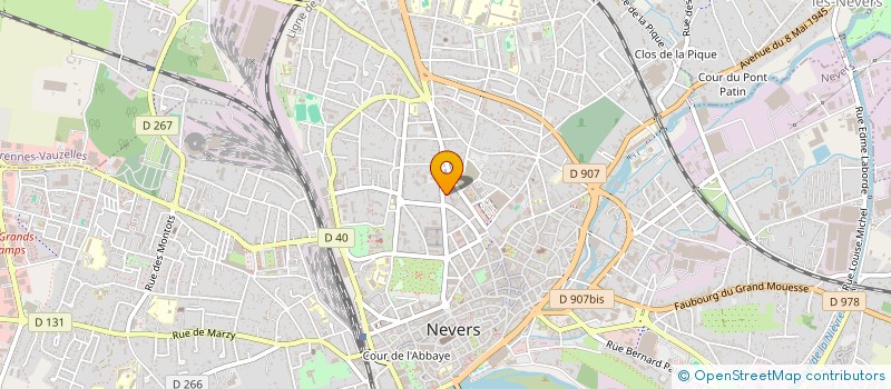 localisation de l'entreprise SCI OSVAL à NEVERS