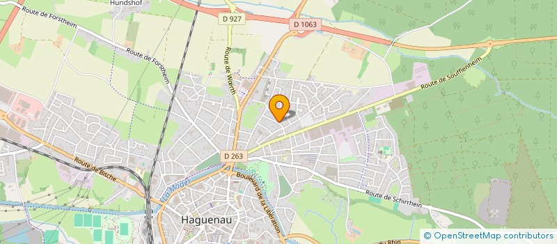 localisation de l'entreprise SCI OSWALD 2  HAGUENAU