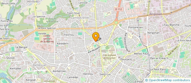 localisation de l'entreprise SCI OSY  BREST