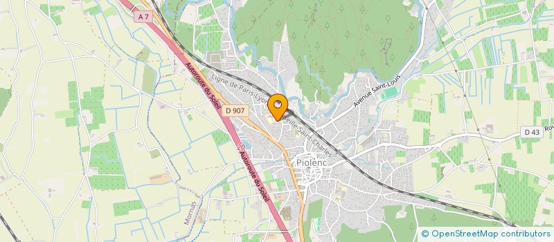 localisation de l'entreprise SCI OTCD  PIOLENC