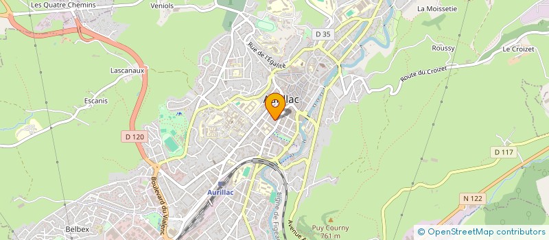 localisation de l'entreprise SCI OTEL à AURILLAC
