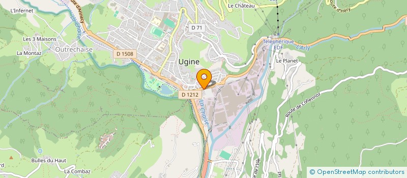 localisation de l'entreprise SCI OTERO  UGINE