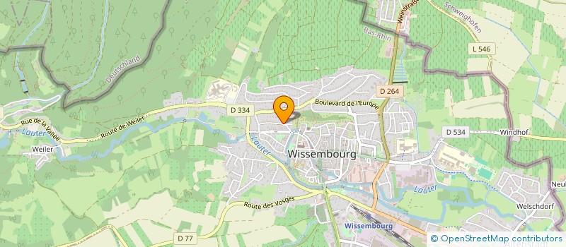 localisation de l'entreprise SCI OTFRIED  WISSEMBOURG