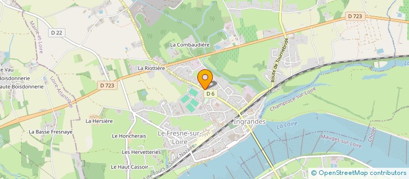 localisation de l'entreprise SCI OTHO-IMMOBILIER  INGRANDES-LE-FRESNE-SUR-LOIRE