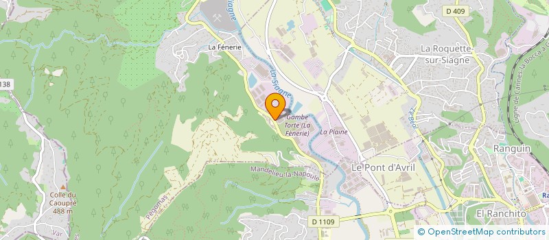 localisation de l'entreprise SCI OTIUM  PEGOMAS