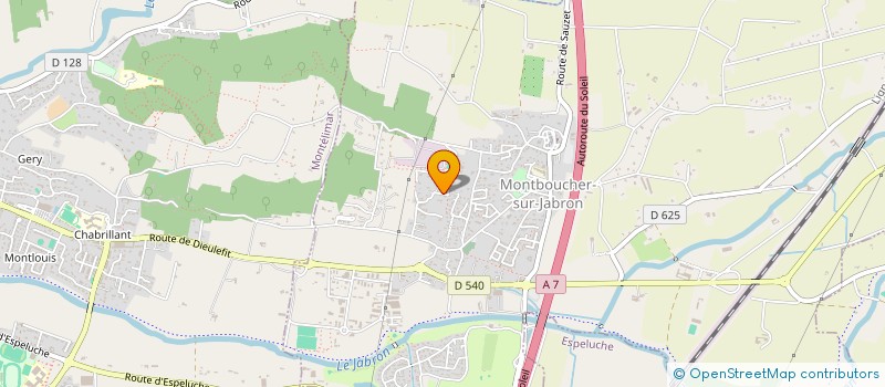 localisation de l'entreprise SCI OTO-RHINO IMMO  MONTBOUCHER-SUR-JABRON