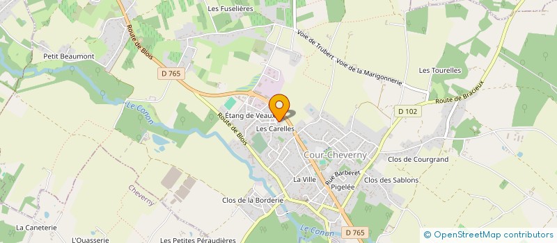 localisation de l'entreprise SCI OTTELLI 2  COUR-CHEVERNY