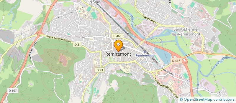 localisation de l'entreprise SCI OTTEMA  REMIREMONT