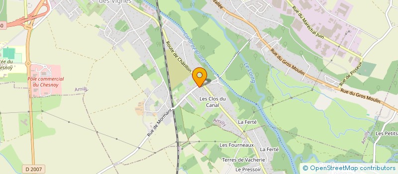 localisation de l'entreprise SCI OUACHTATI à AMILLY