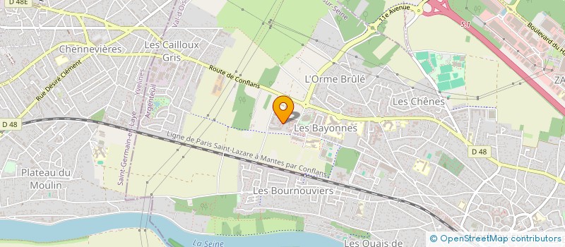 localisation de l'entreprise SCI OUADDAH MAACHOU  HERBLAY-SUR-SEINE