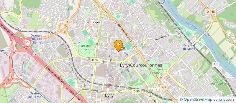 localisation de l'entreprise SCI OUALADI à EVRY-COURCOURONNES