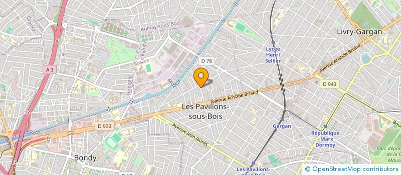 localisation de l'entreprise SCI OUANI-MUTSAMUDU  LES PAVILLONS-SOUS-BOIS