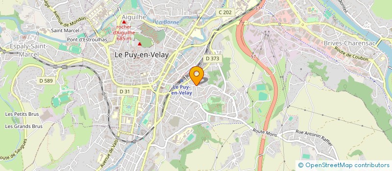 localisation de l'entreprise SCI OUARDA  LE PUY-EN-VELAY