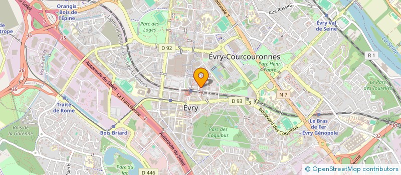 localisation de l'entreprise SCI OUARDY à EVRY-COURCOURONNES