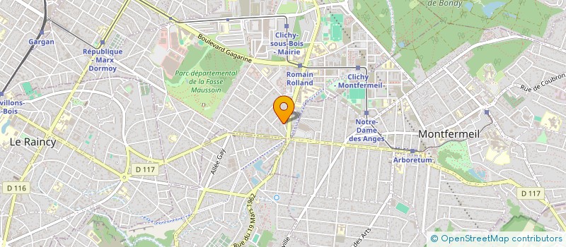 localisation de l'entreprise SCI OUARET à CLICHY-SOUS-BOIS