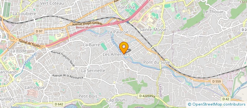 localisation de l'entreprise SCI OUCONNOUFOU  TOULON