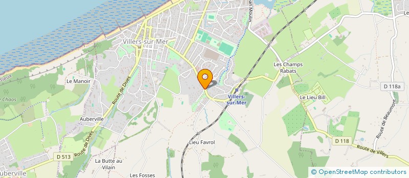 localisation de l'entreprise SCI OUD  VILLERS-SUR-MER