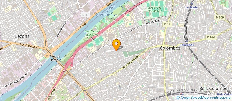 localisation de l'entreprise SCI OUD IMMO à COLOMBES