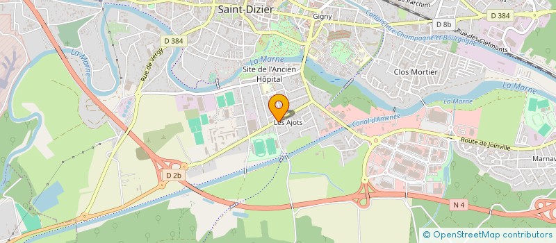 localisation de l'entreprise SCI OUDIN VAUTRIN à SAINT-DIZIER