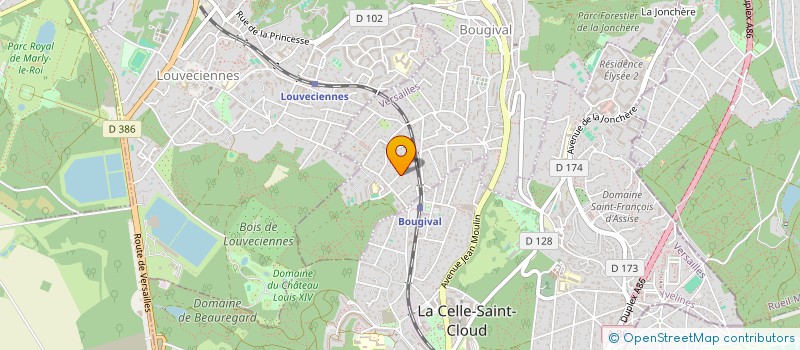 localisation de l'entreprise SCI OUDJARI  BOUGIVAL