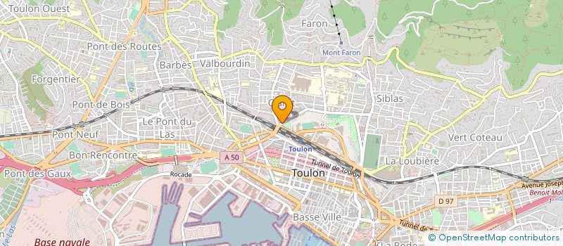 localisation de l'entreprise SCI OUDOT  TOULON