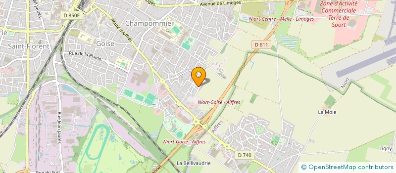 localisation de l'entreprise SCI OUEDRAOGO CASENAVE 1 à NIORT