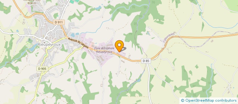 localisation de l'entreprise SCI OUERGHI ET FILS  RIEUPEYROUX