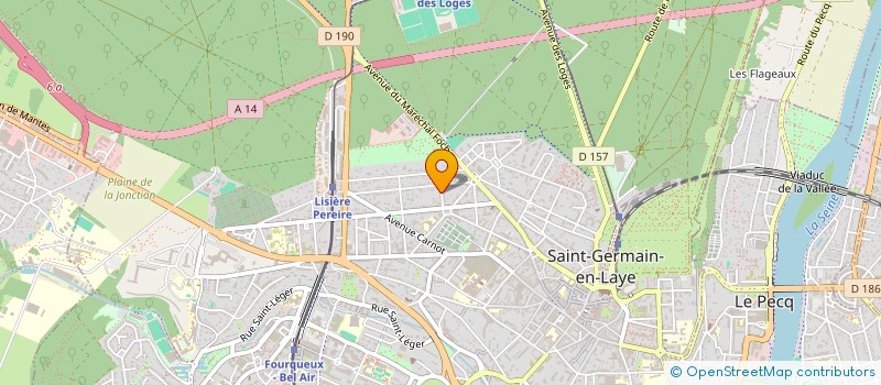 localisation de l'entreprise SCI OUEST  SAINT-GERMAIN-EN-LAYE