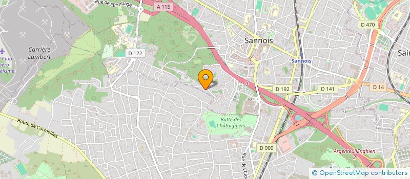 localisation de l'entreprise SCI OUEST  SANNOIS