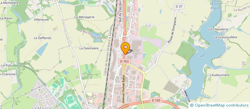 localisation de l'entreprise SCI OUEST ETABLIERES  LA ROCHE-SUR-YON